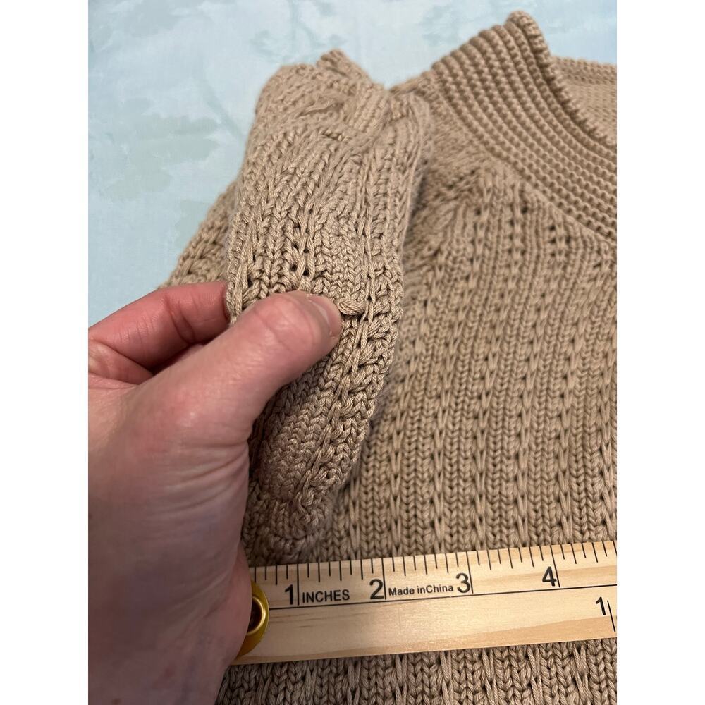 Dress Barn Chunky-Knit Shrug Cardigan Brown size Large Secretary Teacher office - Picture 8 of 10